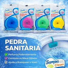 Pedra Sanitaria Sampa Clean Kit C/12 Unidades - Envio Imediato