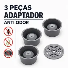 Adaptador para Ralo 10cm Anti Mau Cheiro Grelha Universal Anti Odor Evita Insetos Fácil Instalação