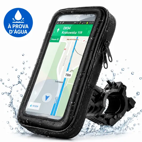 Suporte Para Moto e Bike A Prova de Agua 6,6 Polegadas Facil Manuseio Alta Fixação