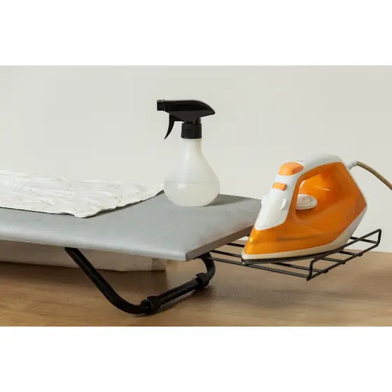 Mesa Tábua de Passar Portátil Cama Mesa Pés Dobrável Aço Porta Ferro Tecido Térmico Envio Imediato