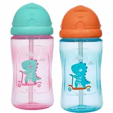 Garrafinha Infantil Bebê Buba Canudinho Criança Lanche Escolar Bebe Canudo Silicone Copo Alimentação
