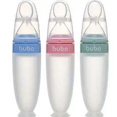 Colher Dosadora Com Ventosa 90ml Buba Bebê Lanche Introduçao Alimentar Bebe Comidinha Papinha