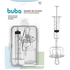 Dosador De Remédio + Copinho + Chupeta + Estojo Buba Bebê Remedio Infantil Bebe Maternidade Criança