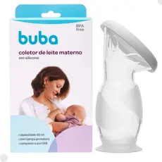 Coletor De Leite Materno Silicone Buba Com Ventosa Amamentação Infantil Maternidade Aleitamento Bebê