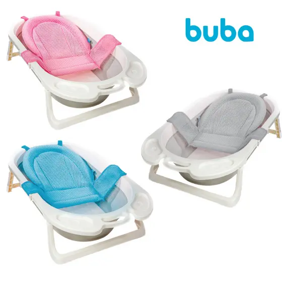 Rede De Proteção Para Banheira Buba Recém Nascido Bebê Apoio Conforto Segurança Infantil Banho Bebe