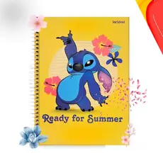 Caderno Espiral Universitário 1 Matéria 80 Folhas Lilo e Stitch - Starchool