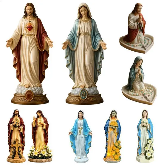 Jesus Estatuetas 8 Polegada Resina Católica Decoração Do Quarto Estátuas Católicas Estatueta Para Casa mueadsybr