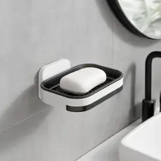 Saboneteira Adesiva Modular Para Banheiro Sem Furo Com Drenagem Rápida