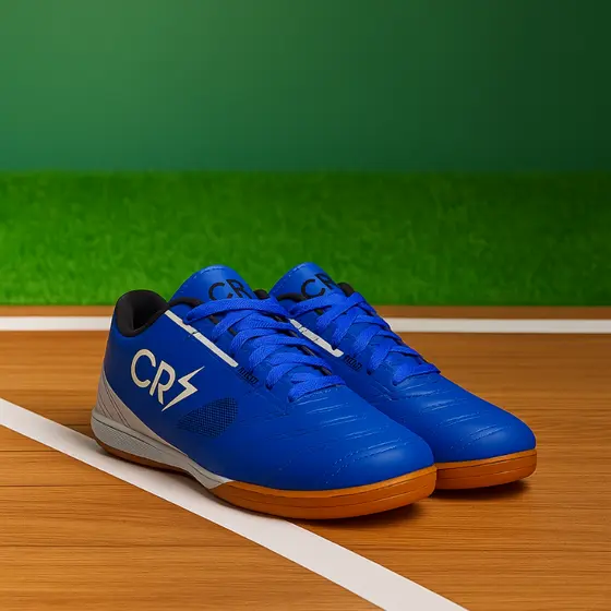 Chuteira CR7 Quadra – Performance e Aderência no Futebol Society