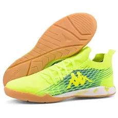 Chuteira Kappa Maestro Masculina Futsal Original Adulto Amarelo Verde Confortável