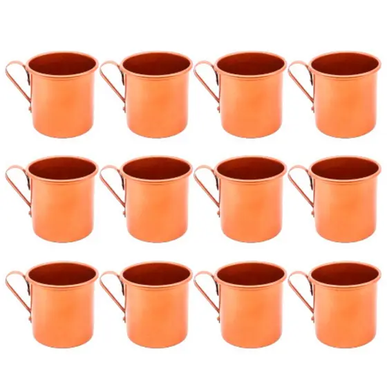 Kit 20 Canecas Moscow Mule 350 Ml De Alumínio Reforçado Para Bares Festas Casamentos