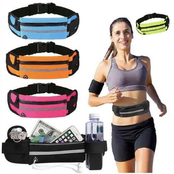 Bolsa Pochete Corrida Celular  Esportiva Sem Volume Compacta Leve Impermeável Porta Celular Porta Garrafa Academia