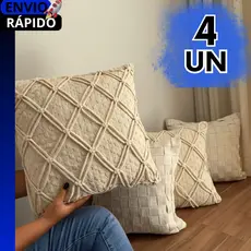CONJUNTO LUXO CAPAS DE ALMOFADA EM LINHO SOFÁ BORDADO CAPA TRAVESSEIRO MACIA PARA DECORAÇÃO DE CASA.