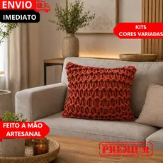 PROMO 1/2/3/4 Almofada Corda Feita à Mão Decorativa Boho Luxo 45x45CM decoração rustica fazenda.....