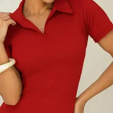 Blusa Feminina Gola Polo Básica Premium – Conforto e Estilo Casual