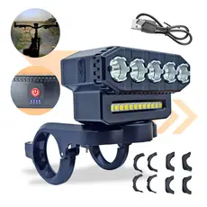 Sinalizador Bicicleta Farol Luz Lanterna Bike MTB Super Potente Acessório Led Recarregável