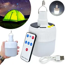Lâmpada Camping Lampião Led Solar Potente Recarregável USB Lamparina Acampamento Luz Barraca Pesca