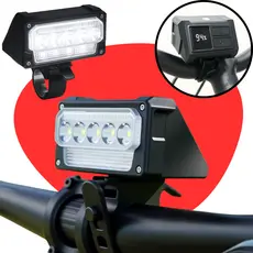 Sinalizador Bicicleta Farol Led Bike Recarregável USB Lanterna Luz Dianteira Lúmens Super Potente  Noturno Acessórios
