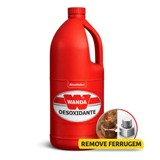 Desoxidante Automotivo Wanda 1 L para Remoção de Oxidação e Ferrugem