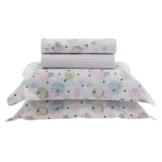 Jogo De Cama 200 Fios Vintage Kacyumara Babalu