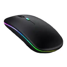 Mouse Wireless Bluetooth Ergonômico Recarregável Sem Fio Silencioso Com LED Conforto E Praticidade