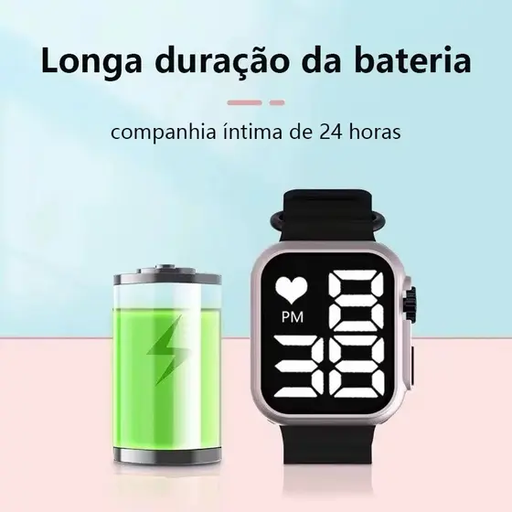 Relógio Esporte Led digital à prova d'agua unissex
