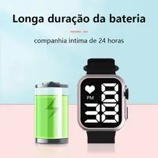 Relógio Esporte Led digital à prova d'agua unissex