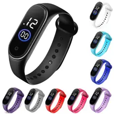 Relógio M4 de Pulso Digital com Led A Prova D'água Relógios Masculino Feminino Unissex