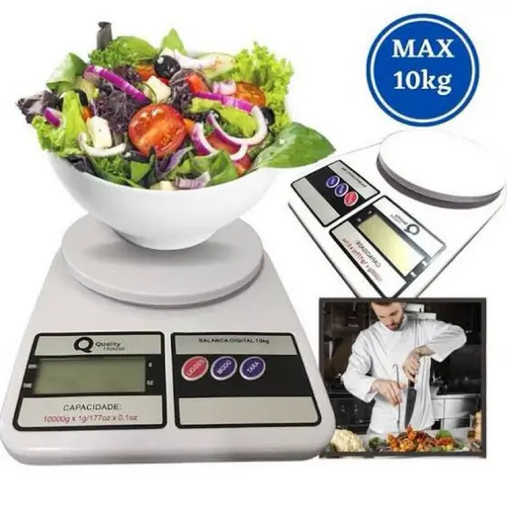Balança de Cozinha Digital 10kg