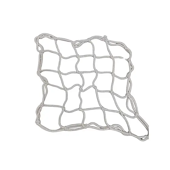 Rede de Carga Branca 35x35cm para Bagageiro de Moto ou Bicicleta