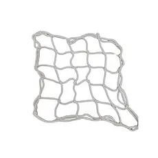 Rede de Carga Branca 35x35cm para Bagageiro de Moto ou Bicicleta