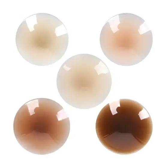 Capas Reutilizáveis Para Mamilos-Pastéis De Silicone De 8 CM , À Prova D'água Invisíveis (2 Pares)