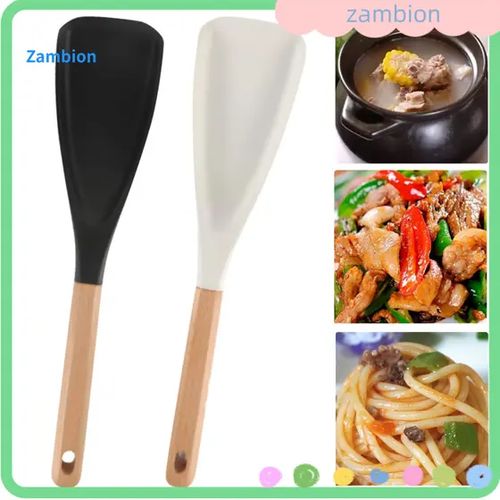 Heat-resistant Kitchen Utensils Silicone Cooking Spoons Heat Resistant Non-stick Spatula Food-grade Safe for Stirring an