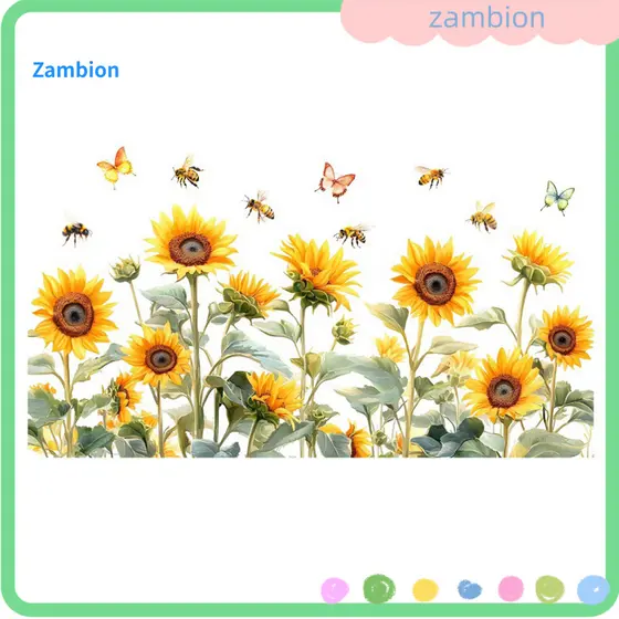Reusable Mirror Decal Glass Door Colorful Floral Window Stickers Removable Waterproof Static Clings for Home Office Bedr
