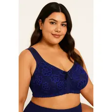 Sutiã Top Renda Alças Acolchoadas Reforçado Plus Size