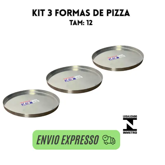 kit forma de pizza, assadeira redonda de alumnio de pizza , kit de assadeiras de aluminio 12CM