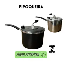 pipoqueira panela de pipoca preta, alumínio grande - panela para pipoca preta, branca grande 4l