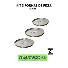kit forma de pizza, assadeira redonda de alumnio de pizza , kit de assadeiras de  aluminio 18cm