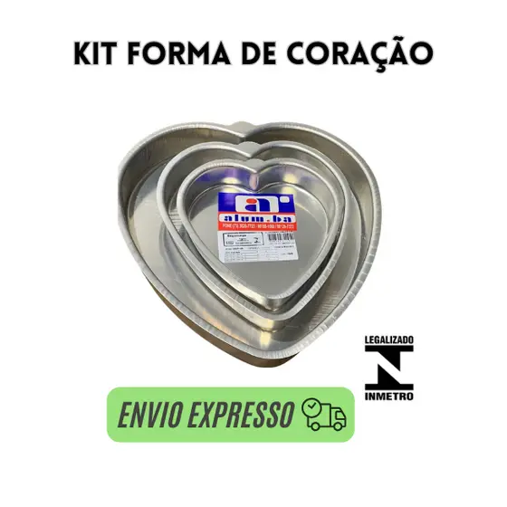 kit forma de bolo, jogo de formas para bolo forma de coração para bolo , assadeira de bolo