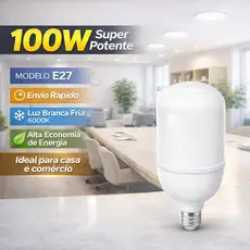 Lâmpada LED Bulbo 100W Super Branca Econômica Bivolt