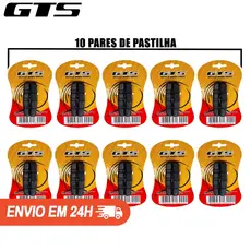 Kit 10 Pares Porta Patins Pastilhas Sapata de Freio GTS V-Brake 70mm Bike Bicicleta Orbital