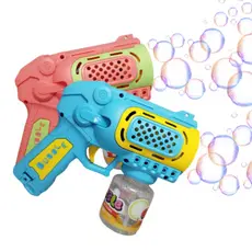 Lança Bolhas de Sabão Automático com Luz  Brinquedo Infantil Bazuca Divertida para Crianças e Festas