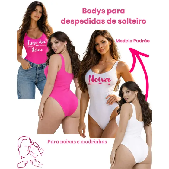 Body personalizado despedida de solteiro time da noiva VESTBEM