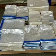 Kit 100 Unidades de Saco Plastico Transparente Com Aba Embalagem Resistente