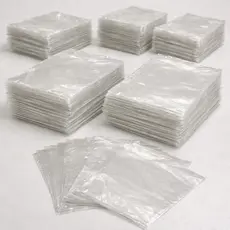 Kit 500 Unidades Saco PP Transparente Resistente Embalar Roupas Presentes