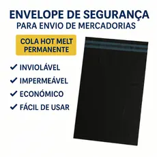 Kit 100 Envelopes Segurança Embalagem De Envio Saco Inviolável Saquinho Correios Envelope Plástico