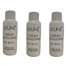 Kit 3 Cream Developer Ox 30 Vol 60ml Color & So Pure Keune