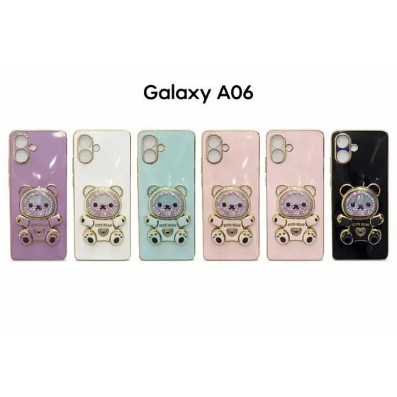 Capa Capinha antpacto Galaxy A06/ Galaxy A07 Ursinho Cute Antichoque em Silicone Flexível + Película Protetora
