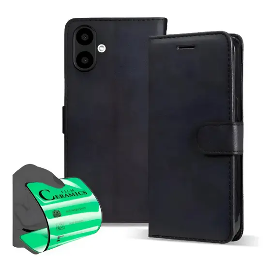 Capa Capinha Carteira + Película Para Samsung Galaxy A07