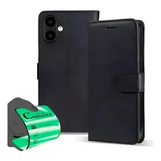 Capa Capinha Carteira + Película Para Samsung Galaxy A07